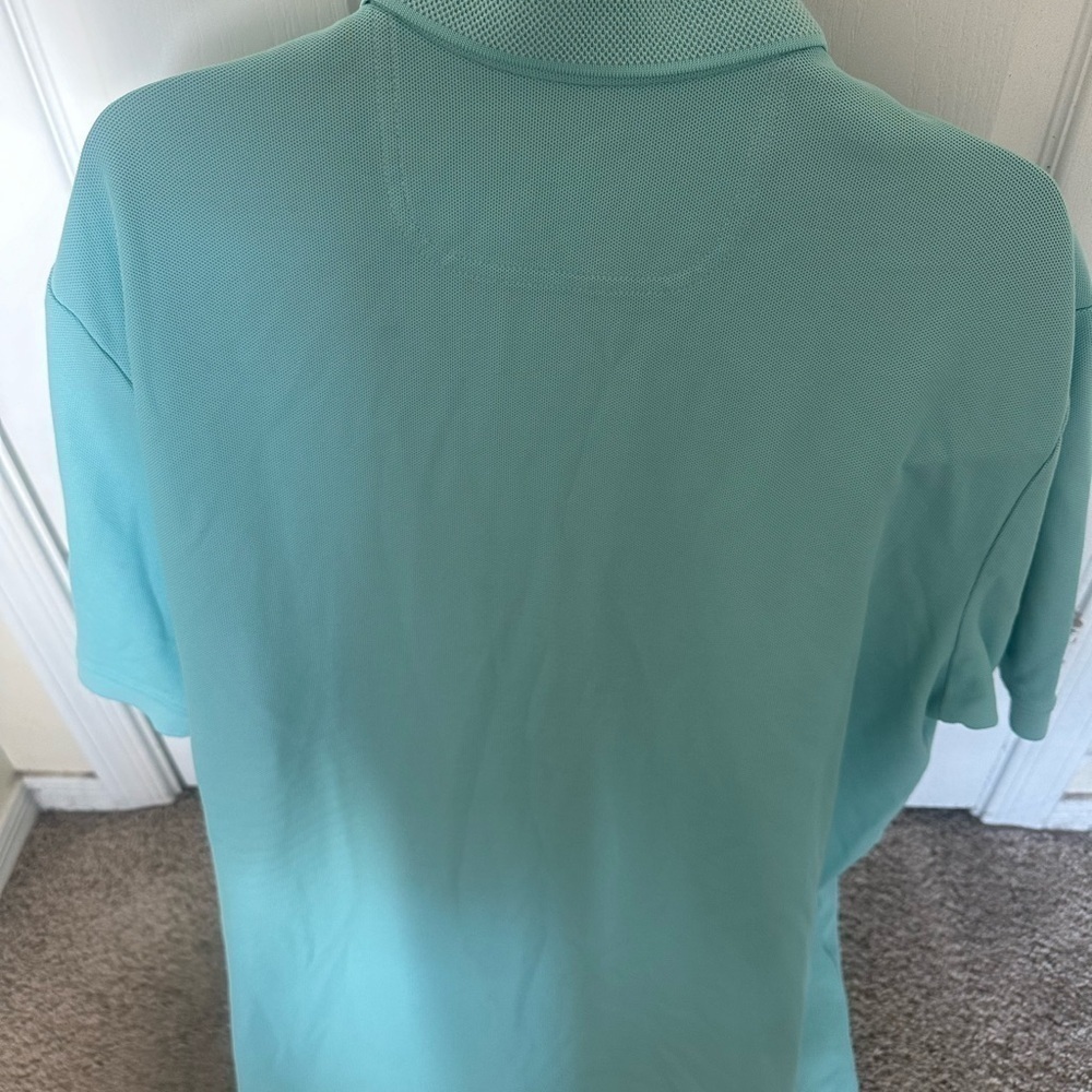 Men’s used Tommy Bahama cotton green blue polo shirt size XXL 2Xl Pre own item - Picture 4 of 4